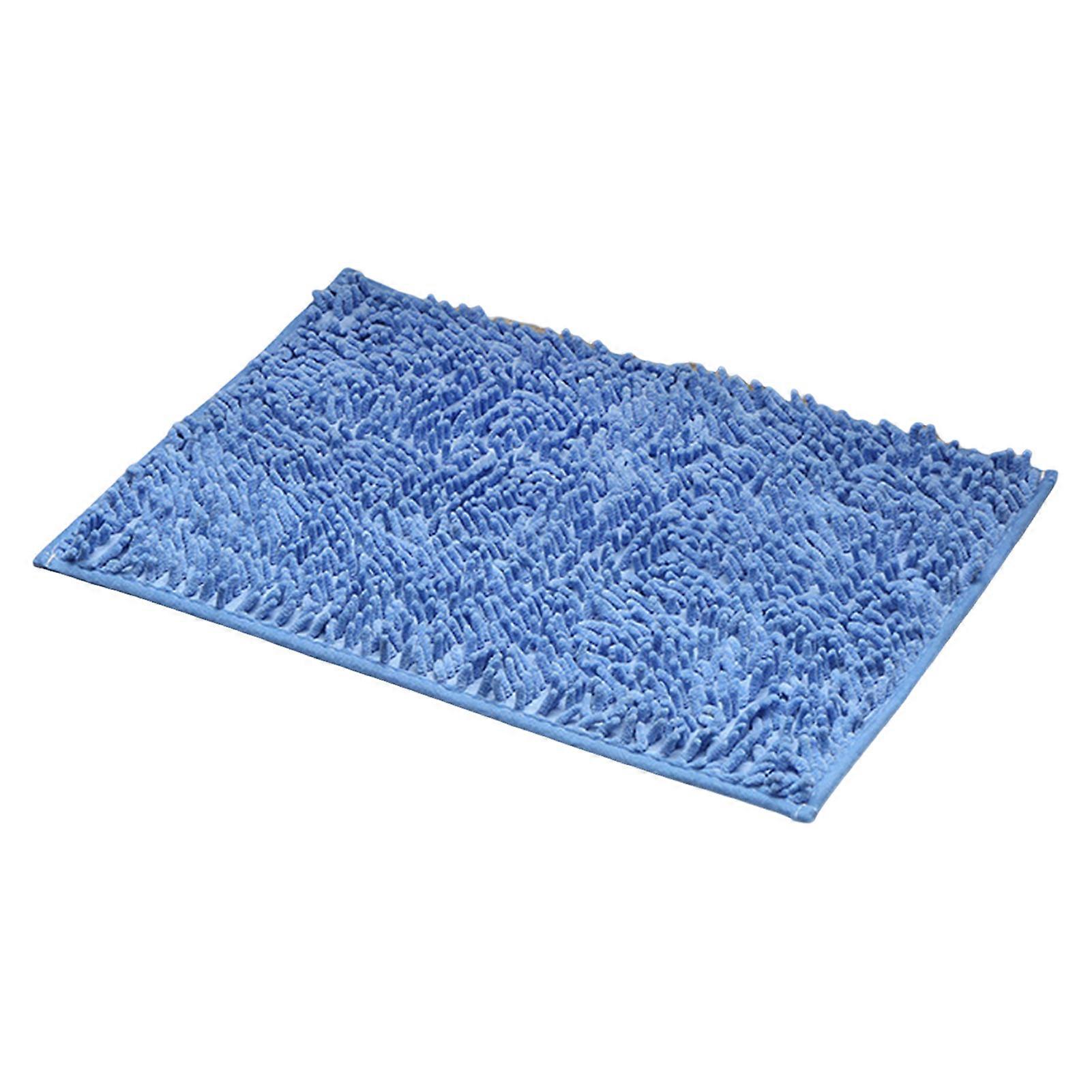 Mat Anti-Slip Bathroom Rug Quick Absorbent Quick-Drying Bath Mat Solid Color Long Hair Multipurpose Bedroom Sink Kitchen Carpet