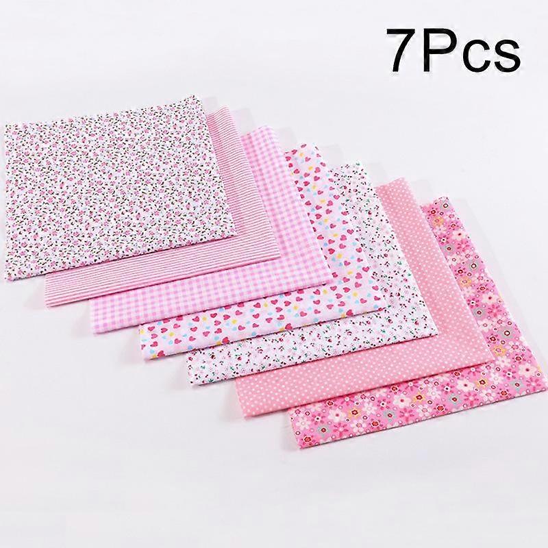 7pcs Flower Pattern Patchwork Fabric Printed Cotton Fabric Pure Cotton Floral Patchwork