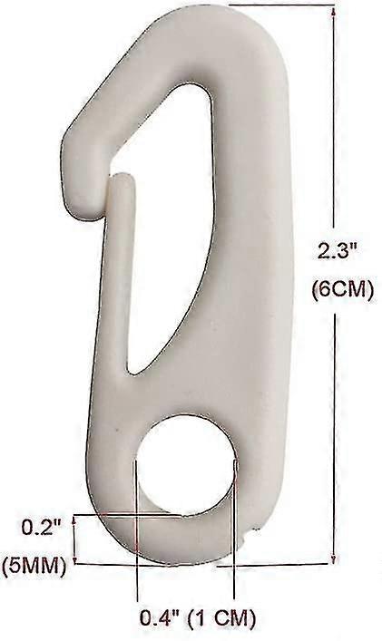 10 Pcs Flag Pole Clip, Snap Hooks Nylon Flagpole Attachment Hardware - To Attach Flag To Flagpole With Rope