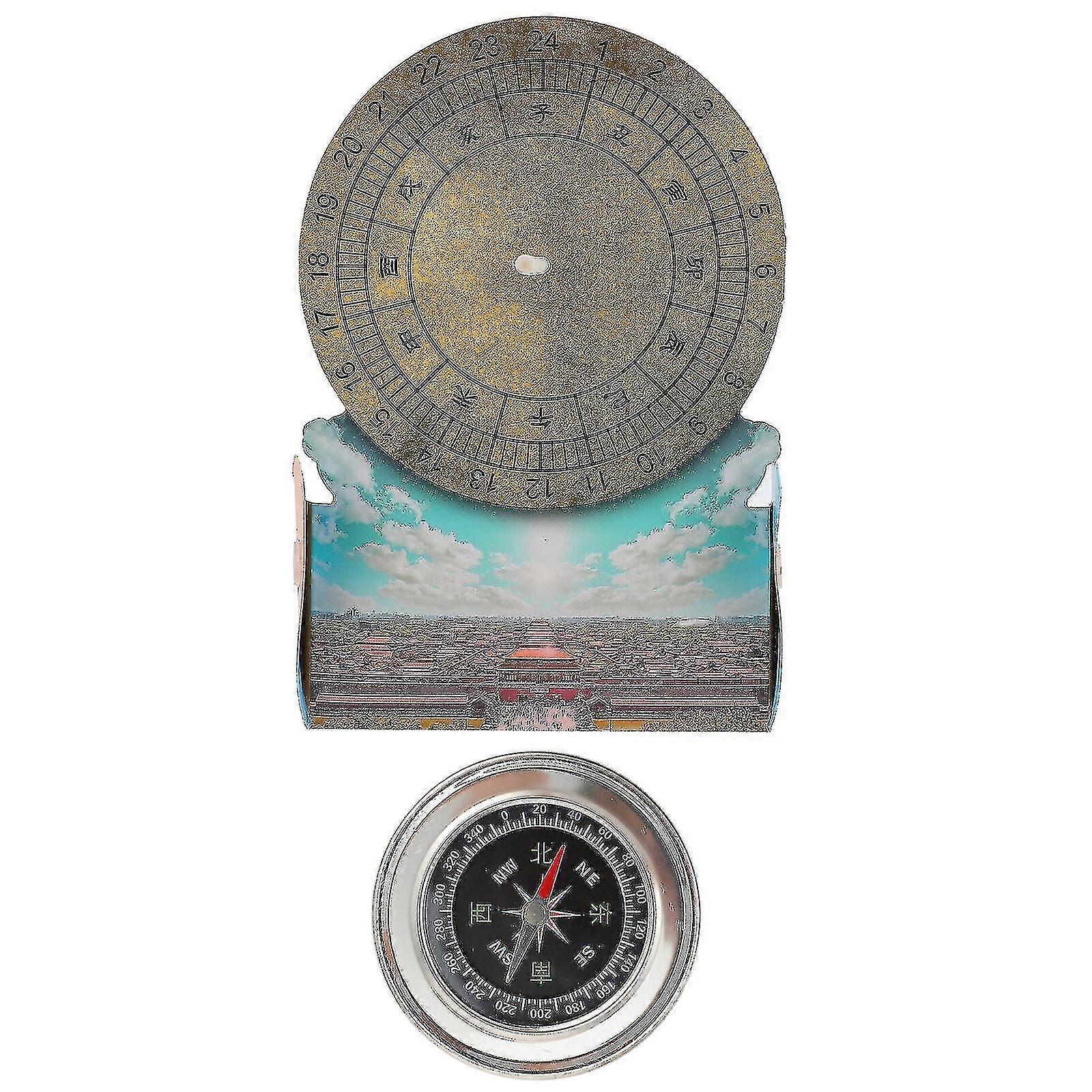1 Set Of Sundial Clock Teaching Aid Educational Toy DIY Sun Clock Sundial Model