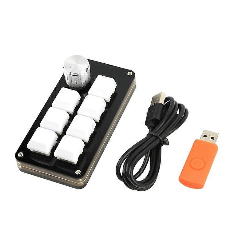 Programming Macro Keyboard 7 Keys RGB Customize Keypad USB TypeC Cable Backlit