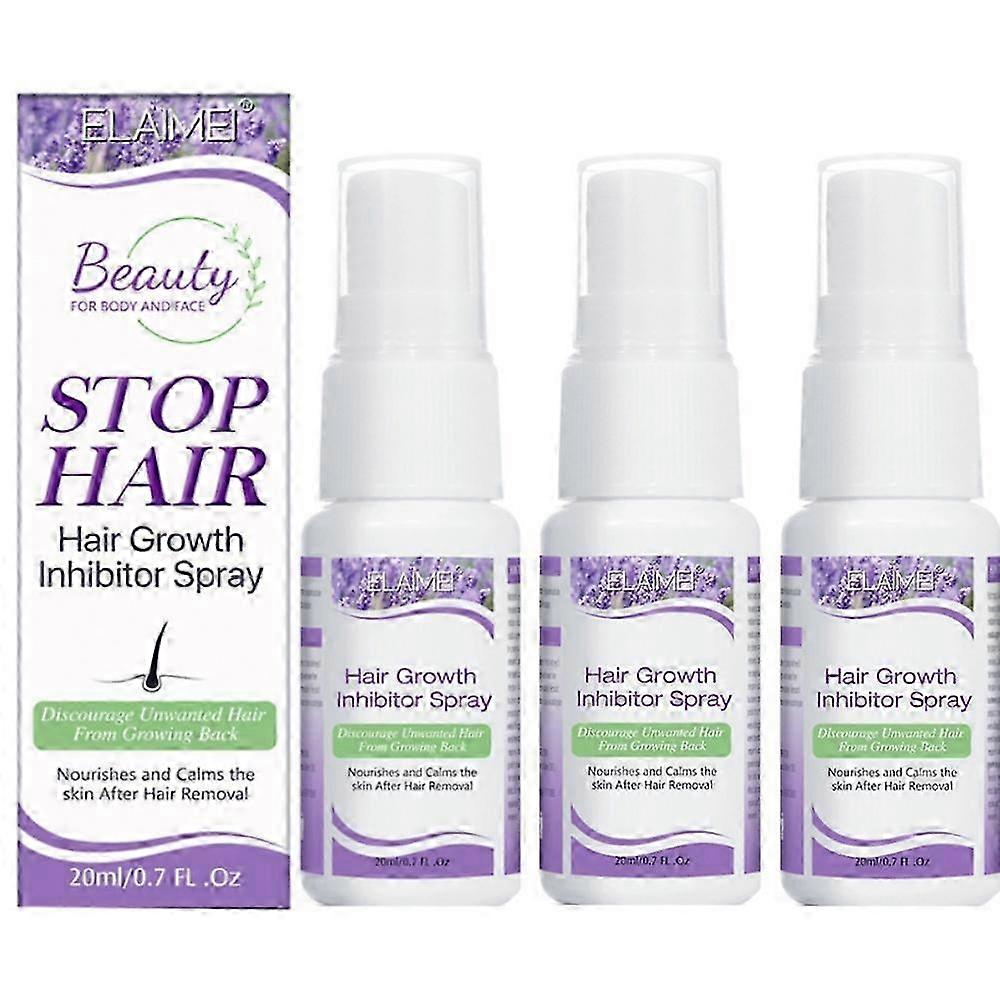 3X ספריי מעכב צמיחת שיער קבוע חדש לעצירת צמיחת שיער ללא כאבים לגברים ונשים