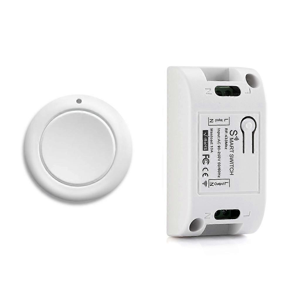 Smart Home Wireless Light Switch RF 433 MHz Remote Control AC 110V 220V Receiver Push Button Bedroo