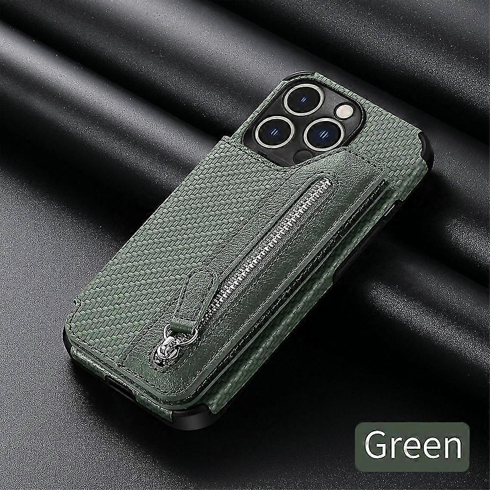 Zipper Wallet Phone Case For Iphone 15 13 12 Mini 14 11 Pro Xs Max Xr X 7 8 Plus Se 2 3 Credit Card Holder Stand Leather Cover