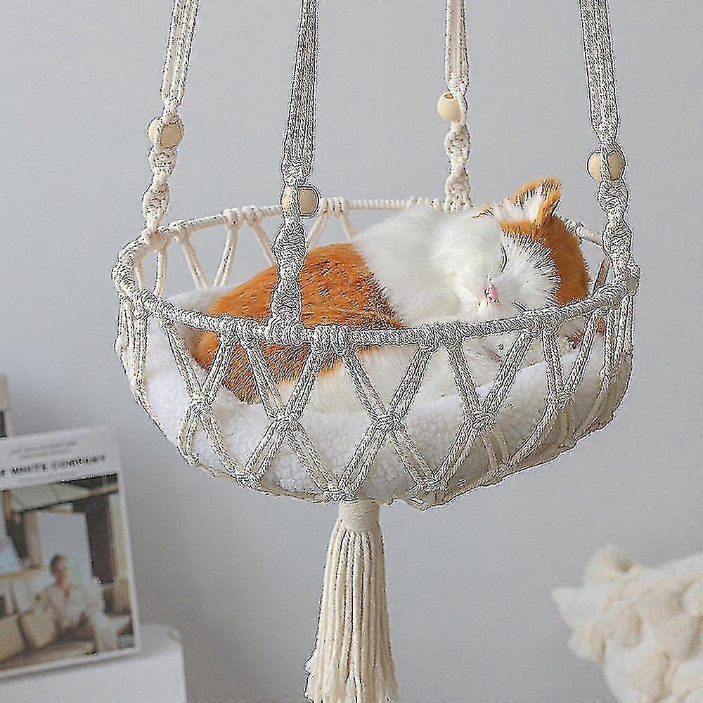 ハンギングキャットハンモック - 猫ベッド屋内猫スイングネスト猫恋人ギフト