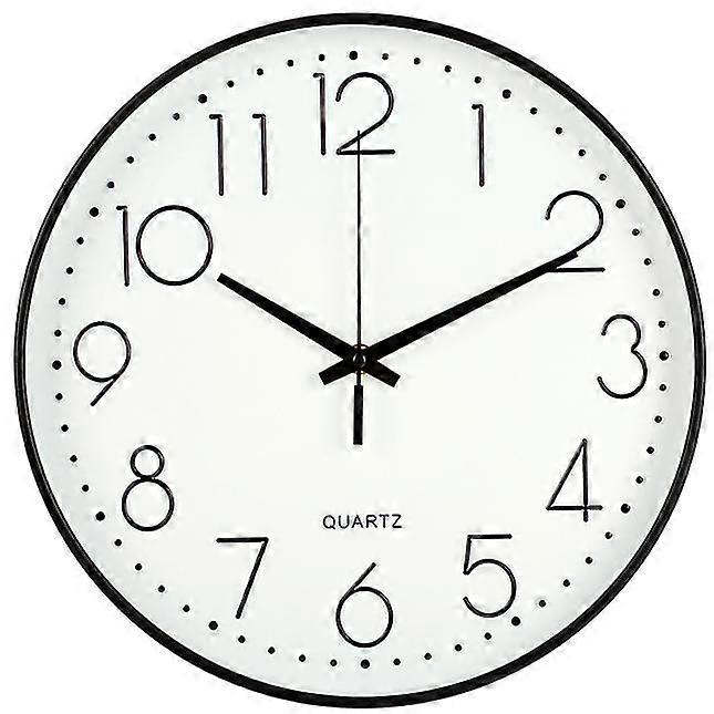12 Inch 30CM Mute Wall Clock Creative Home Three-dimensional Digital Clock