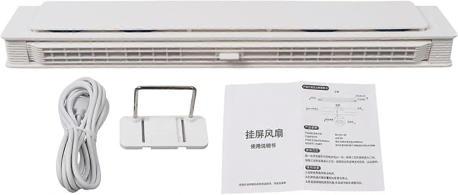 Clip On Computer Fan Clip On Computer Fan Monitor Fan 4 Speed USB Plug Monitor Cooling Fan for 0.2 to 0.8 Inches Thickness Monitor White Monitor Clip 