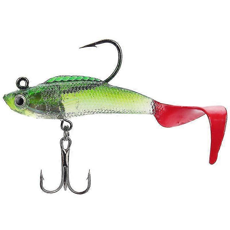 Eisfischen Köder, Minnow Schwanz Angeln Spinner Köder mit Kupferklinge, Hahn Schwanz Angeln Spinner Köder, Buzz Angel Köder für Süßwasser Salzwasser