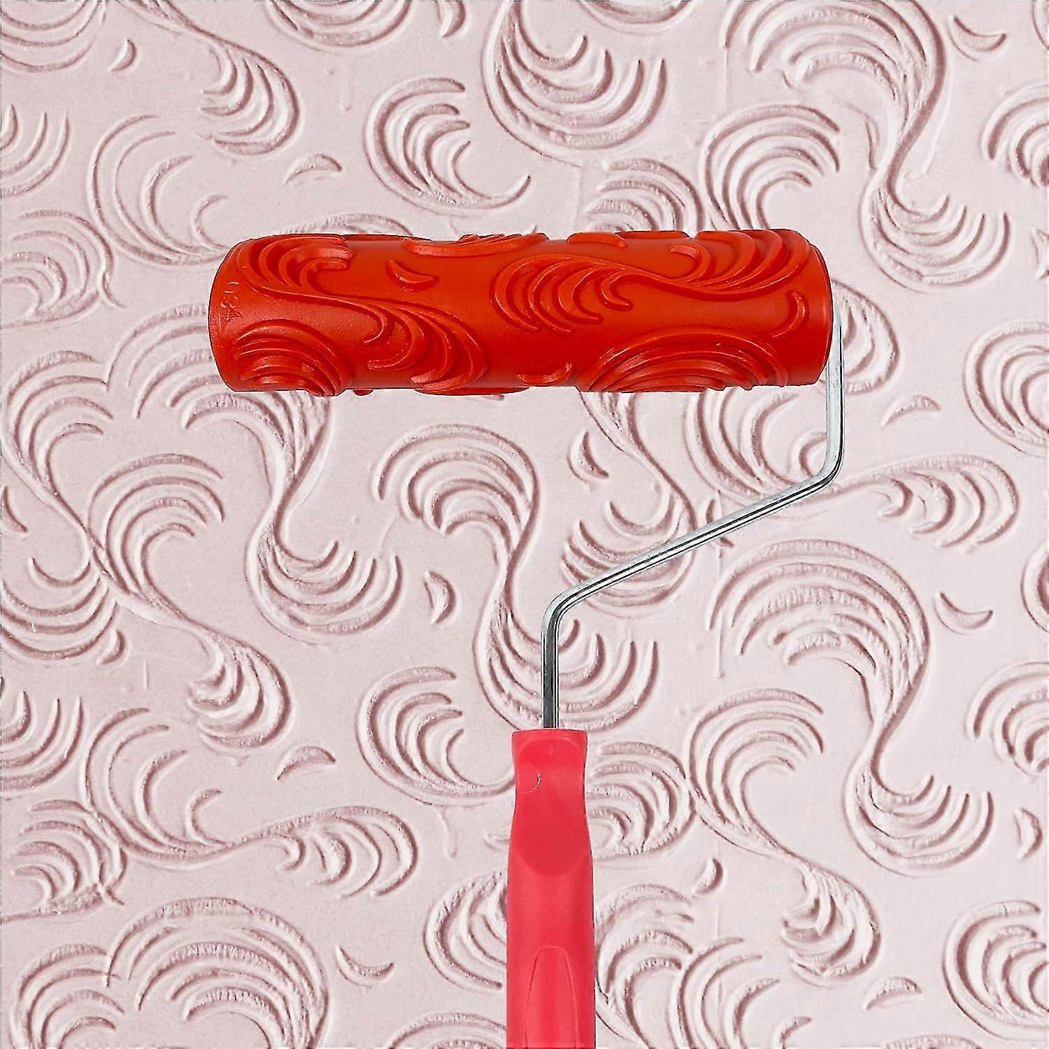7'' Patterned Paint Roller For Wall Decoration Classic Brick Embossing Texture Rubber Roller (eg323t)