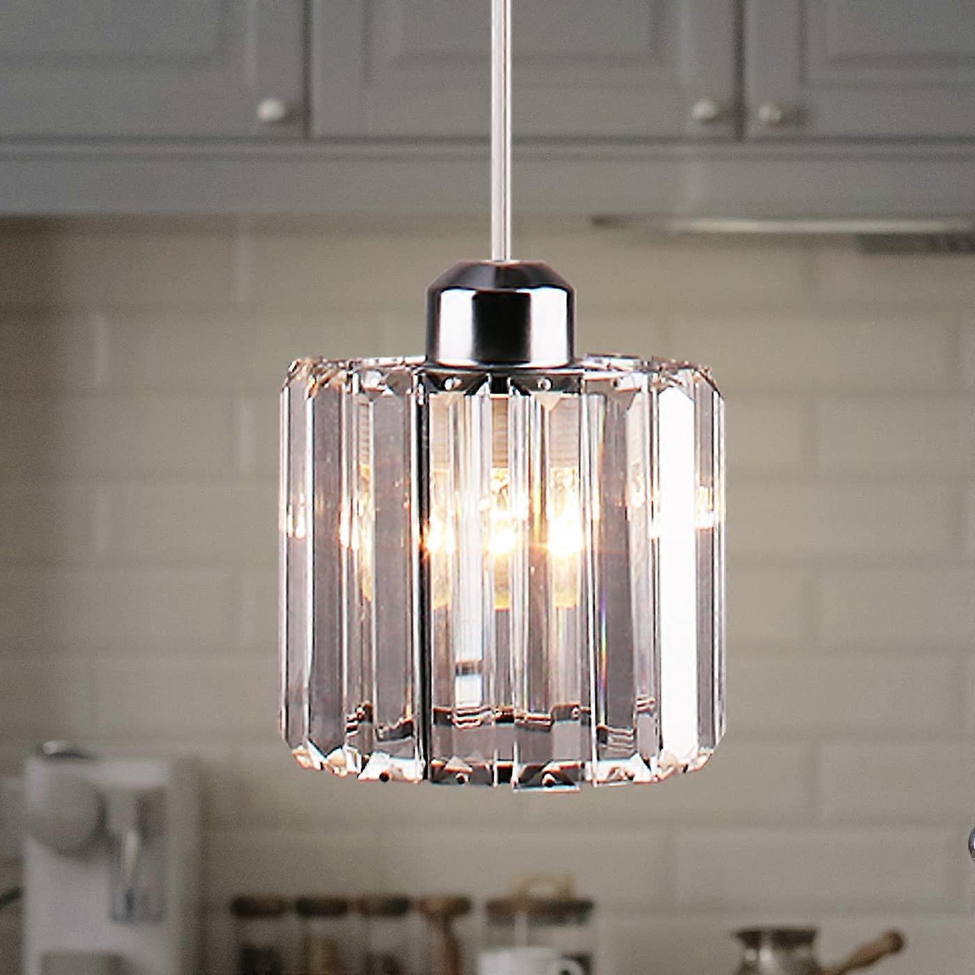 Small Ceiling Light Crystal Pendant Light Flush Mount Ceiling