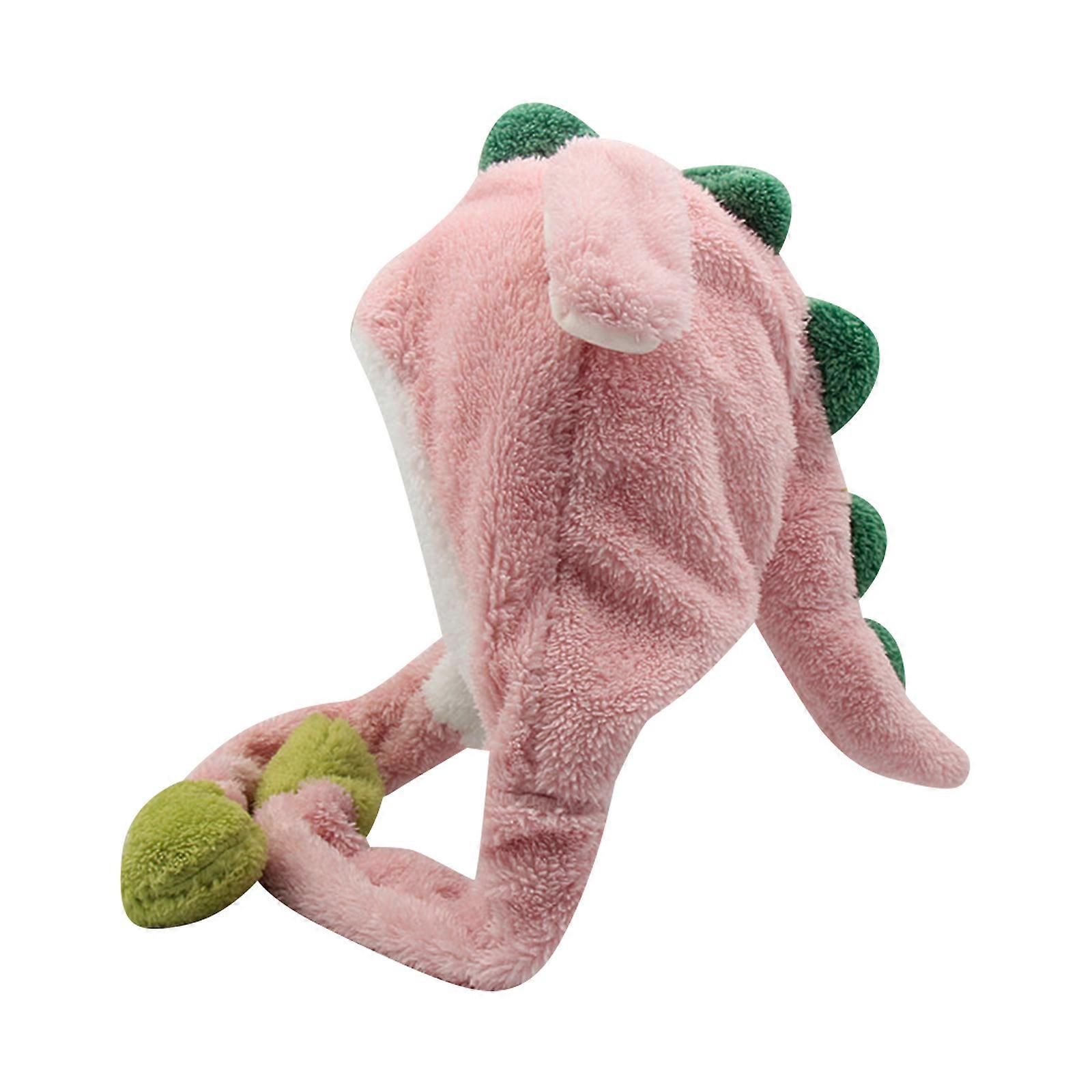 Dinosaur Plush Hat, Ear Moving Jumping Hat,100% New