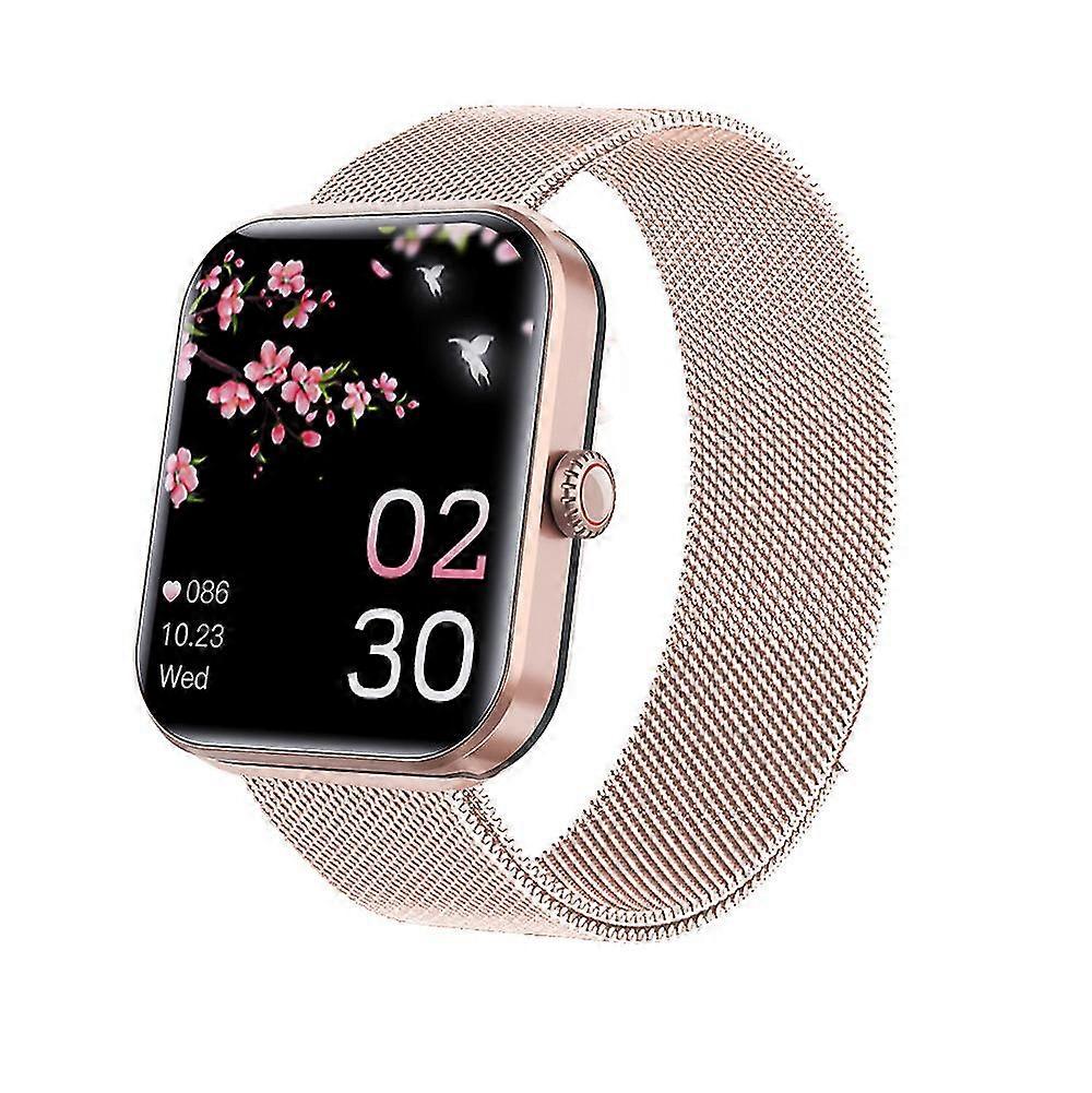 Waterproof F57l Blood Glucose Sugar Smart Watch with Body Temperature, ECG, and HRV Monitor