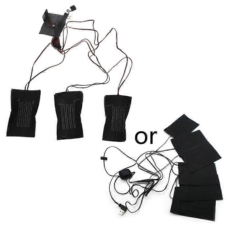  USB Electric Cloth Heater Pad for Vest Jacket Down Jackets Warm Paste Pads Safe