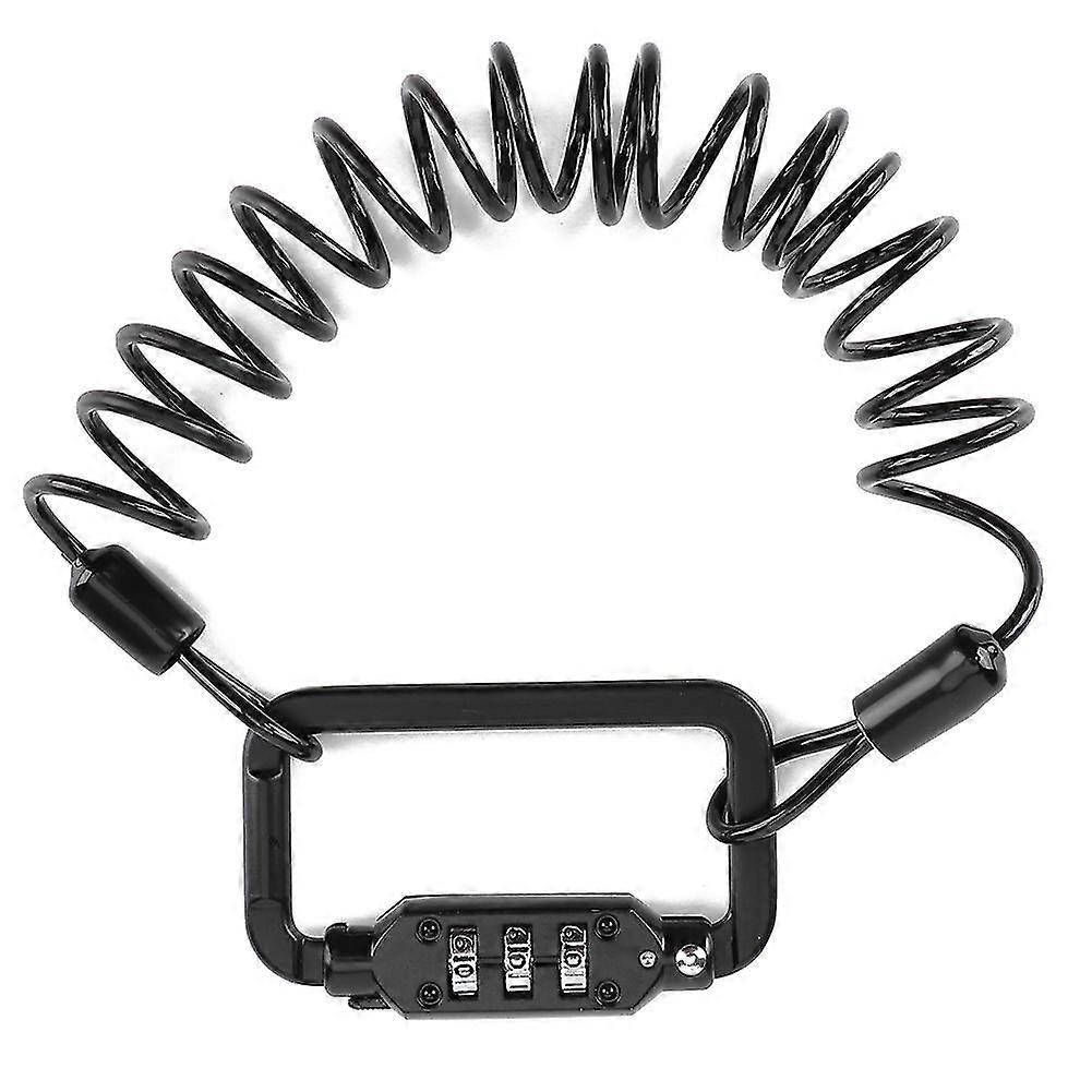 Motorcycle Scooter Bike Helmet Lock - 3 Digit Telescopic Cable Antitheft
