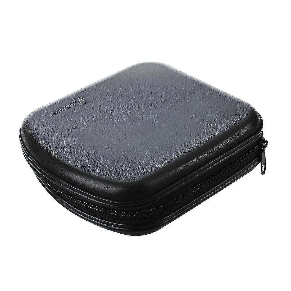 40 Disc Cd Dvd Vcd Dj Storage Media Holder Sleeve Case Hard Box Wallet Carry Bag-black