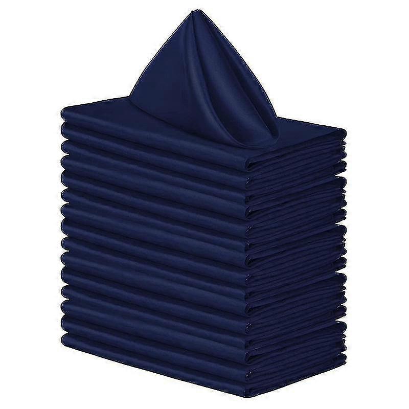 12pcs 12inch Serviette De Serviette De Coton Mélange Lavable Et Réutilisable Table Dîner Serviettes-shdsa