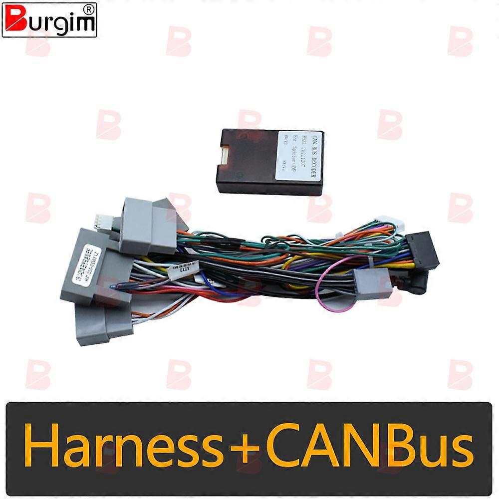 Car Radio Fascias Frame For Honda Accord CU CW Acura TSX 2007-2015 9 inch Stereo Panel Wiring Harness Power Cable Adapter Canbus