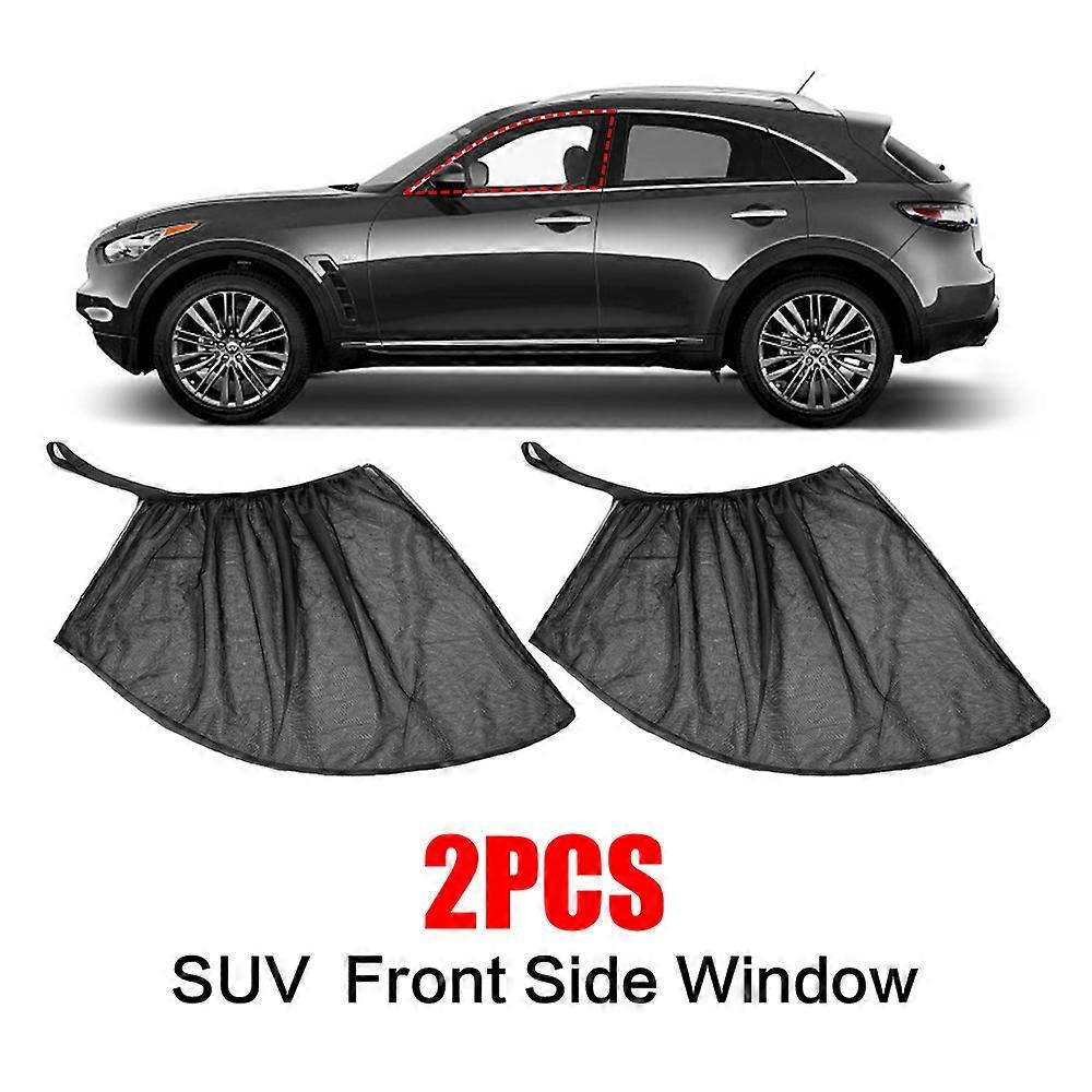 1/2pcs Car Mesh Sunshade Sun Visor Auto UV Protect Curtain Sunshade Mesh SUV Front Side Window Car Mosquito Net for Camping