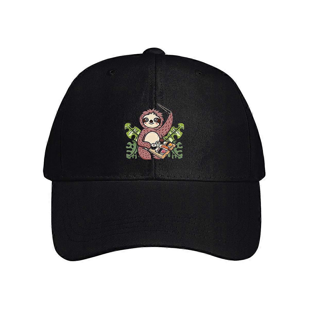 Sloth Eating Sushi Baseball Cap