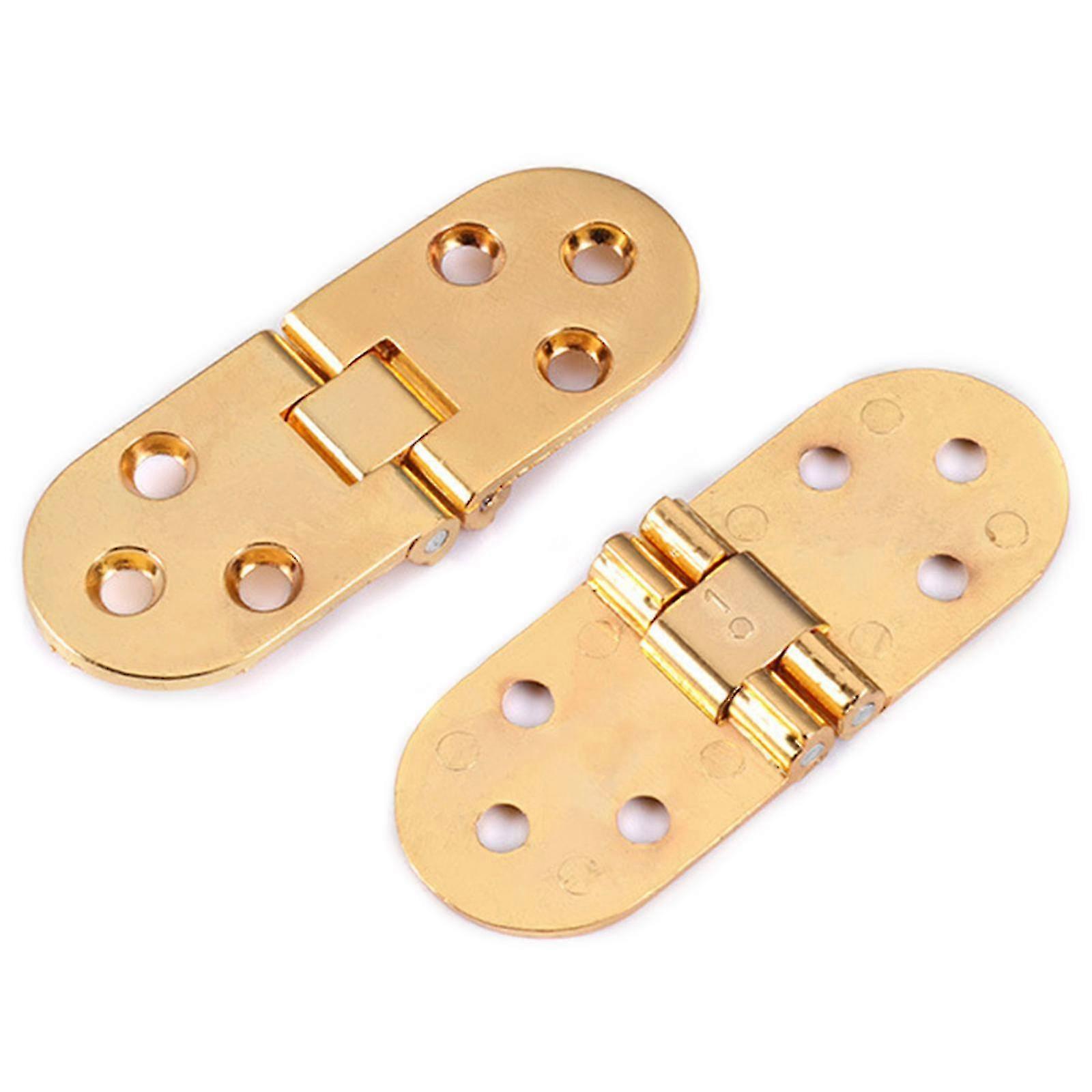 2x Cabinet Door Hinge Concealed Flap Hinge 180 Degree Folding Hinge Rust-proof