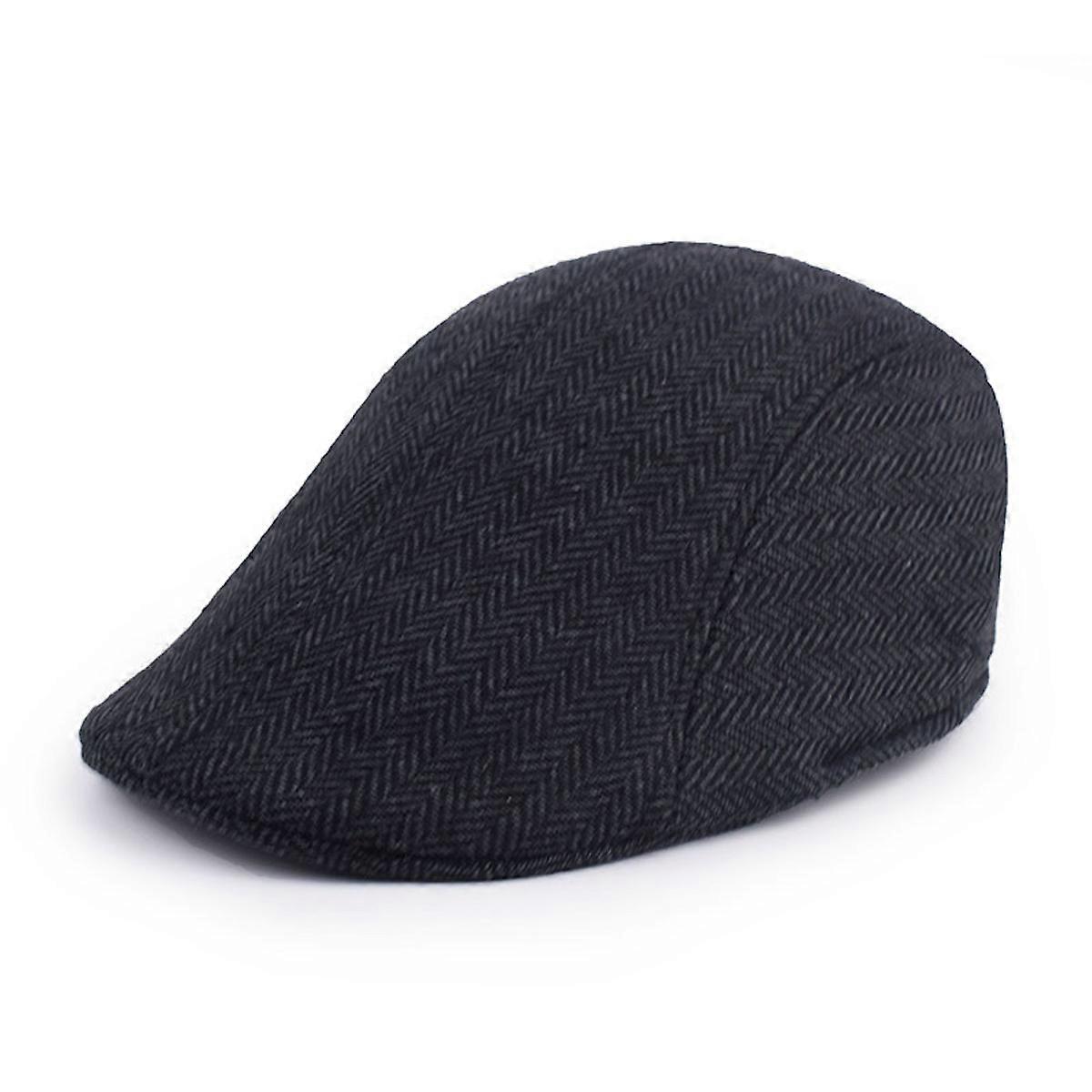 Men Flat Cap,Duckbill Hat,Hunting Cap Tweed Cap for Winter