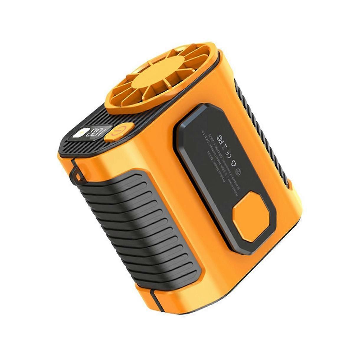 Midjemontert viftekjøling Høytemperatur utendørs arbeidsrom Sveisested Bærbar midjemontert vifte oransje