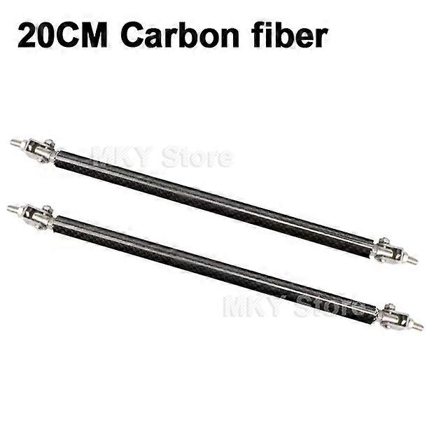 Universal 1 Pair Car Splitter Rods 75/100/150/200mm Racing Adjustable Front Rear Bumper Lip Support Strut Brace Tie Pull Bar Kit
