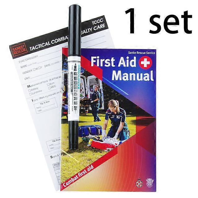 Sanke TCCC Card and Marker Injury Record Cards First Aid Manual for Tourniquet,Israeli,bandage,splint,Stop Bleeding,wound