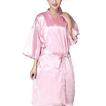 1PC Beauty Care Gown Hair Salon Apron Hairdressing Guest Robe Hair Dyeing Gown SPA Care Accessory Pink