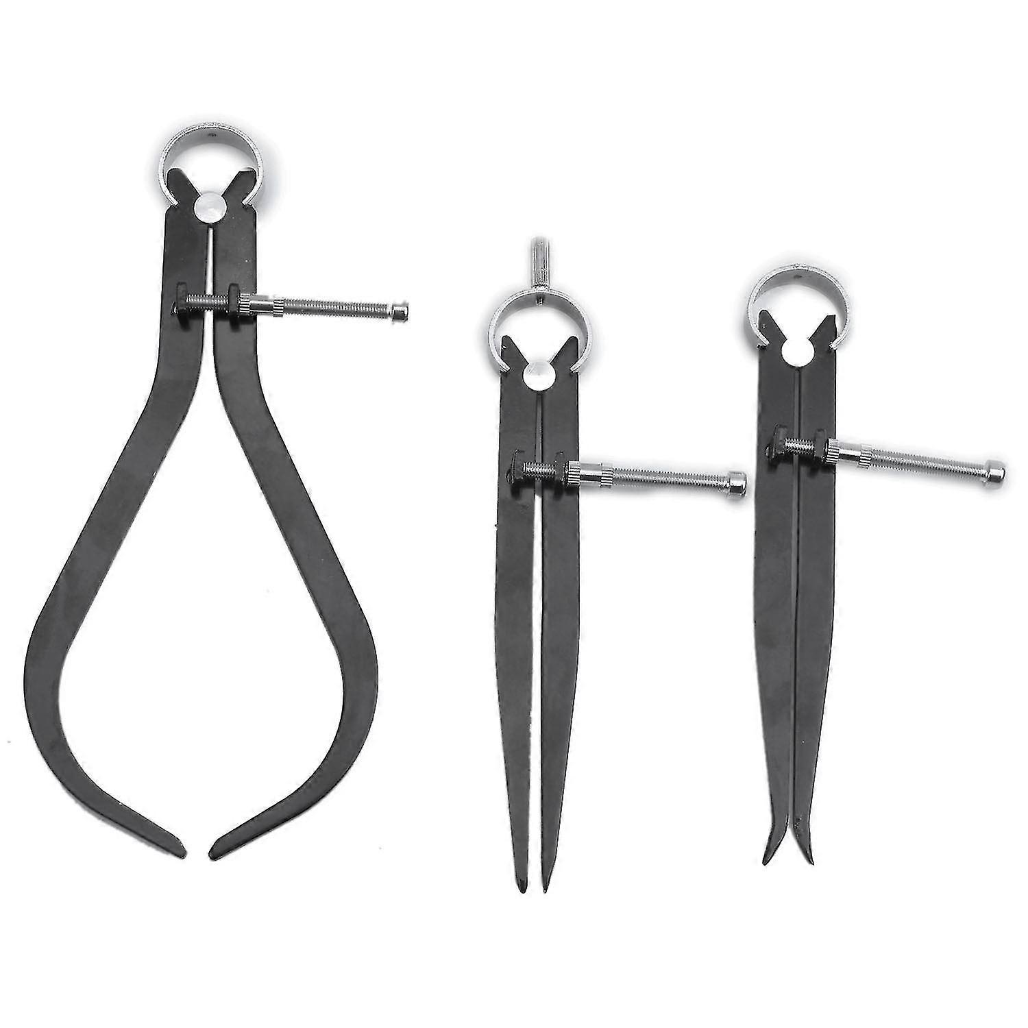 Spring Inside Outside Divider Caliper Set 7.8-inch Machinist Tools 3-pack