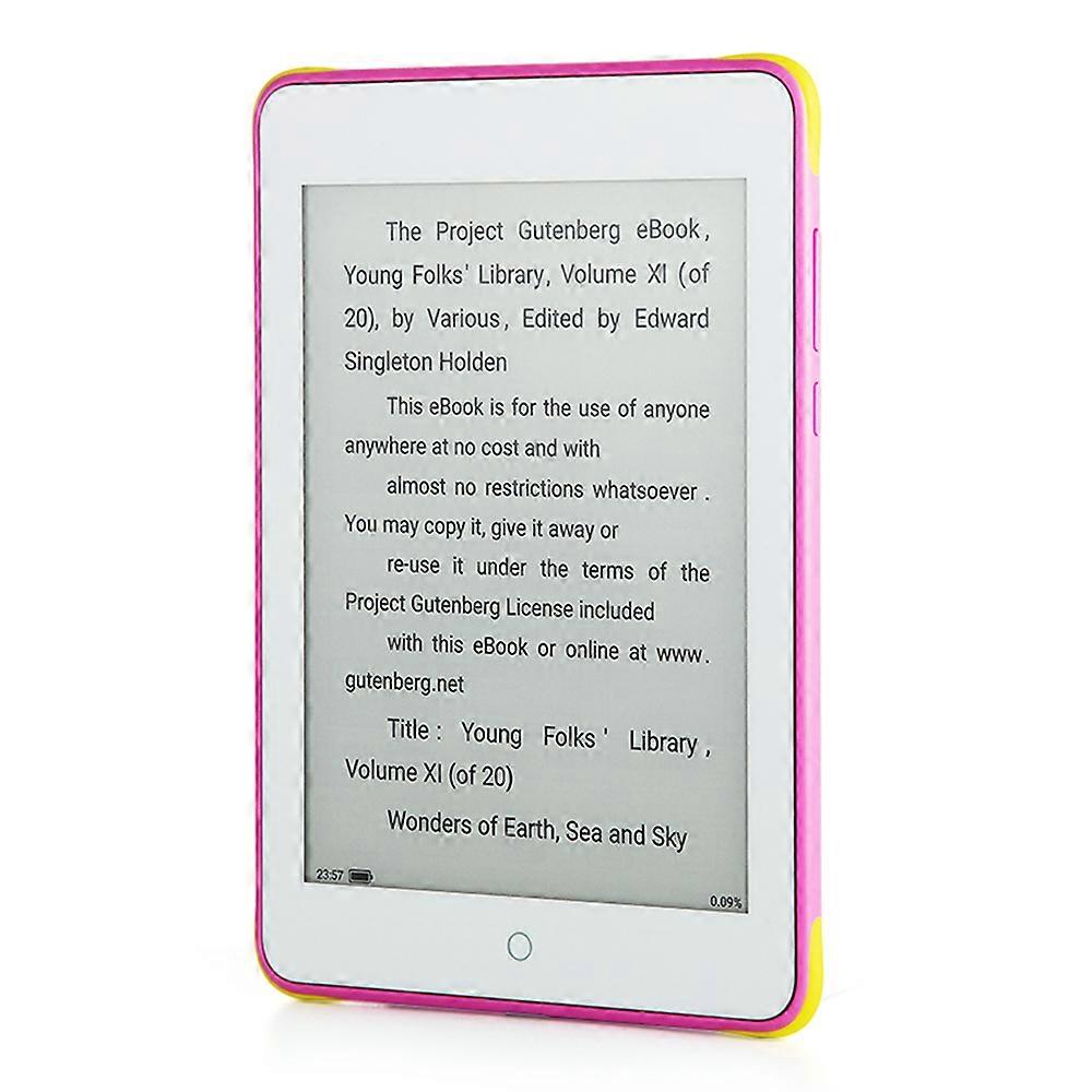 S62 Kleuren E-Book Reader 6" Oogvriendelijk Display E-Reader Lichtgewicht Epaper Tablet voor Buitenschools Leren Audio Video PDF Reader