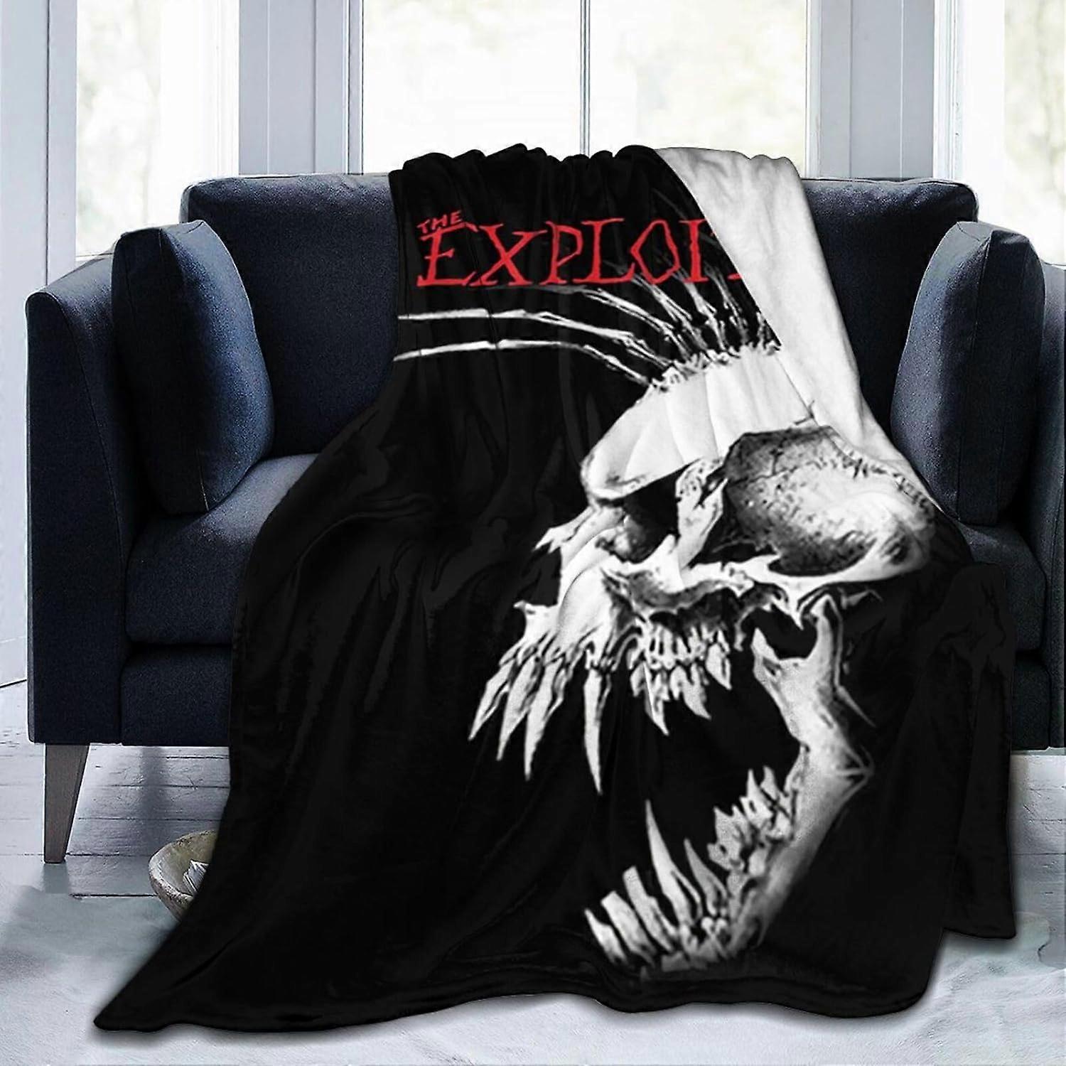 The Expl%Oited Band Blanket Flannel Fleece Blanket Ultra Soft Lightweight Throw Blanket for Warmth Sofa Office Bed Car Camp Couch Cozy Plush Throw Bla