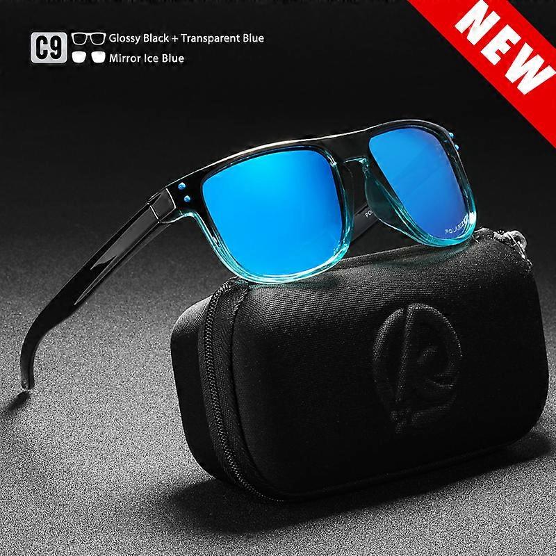 KDEAM Durable Lightweight Polarized Sunglasses All-fit Size Sun Glasses Men Coating Lens Minimize Glare Hard Case included