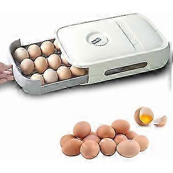 Boeyaa Boîte à œufs-- boîte de rangement d’oeufs en plastique Réfrigérateur Plateaux de porte-oeufs