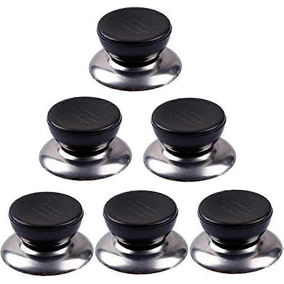 6PCS Replacement Pan Lid Knob Handle Pan Lid Knobs Knob Handle Cookware Lids Cooking Pot Pan Lids Replacement Knob Lifting Handle Home Kitchen