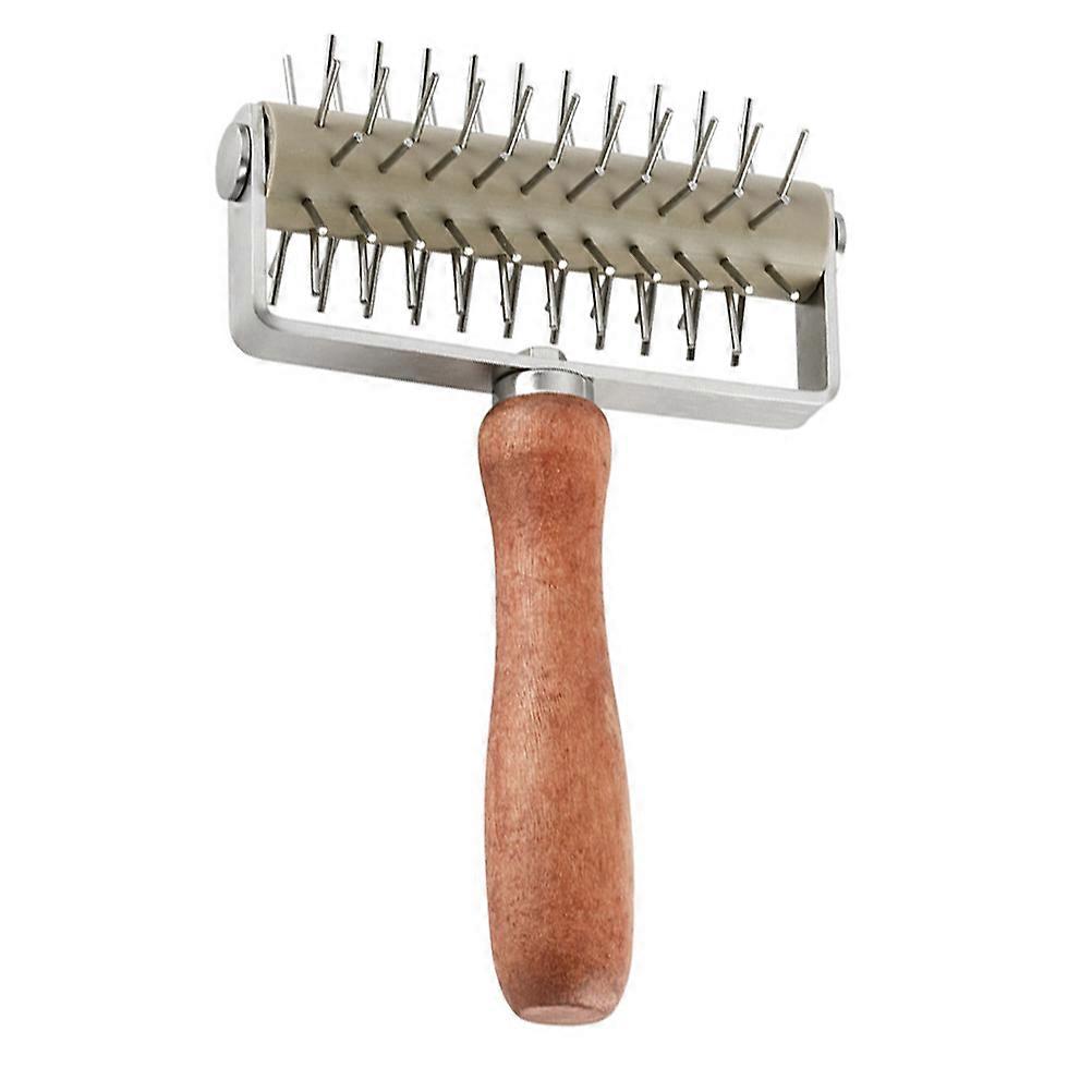 Handle Roller Docker Stainless Pizza Dough Docker Pizza Cake Pie Baking Tool