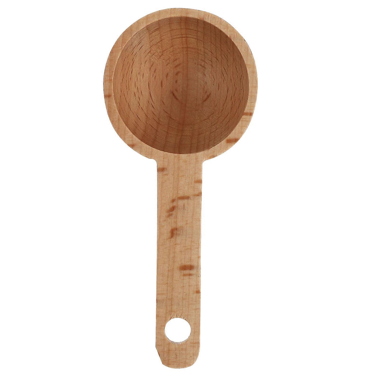 1Pc Creative Powder Scoop Practical Wooden Spoon Simple Measuring Tool