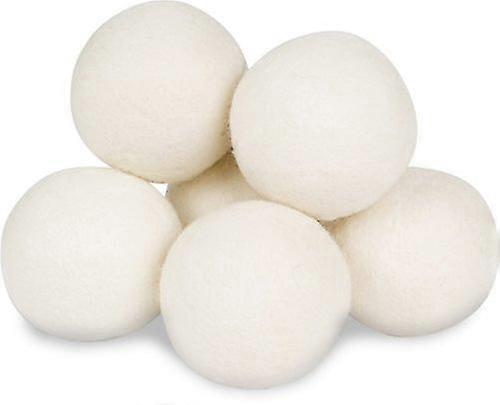 Wool Drying Ball High Quality Reusable  (6 Pieces, White)