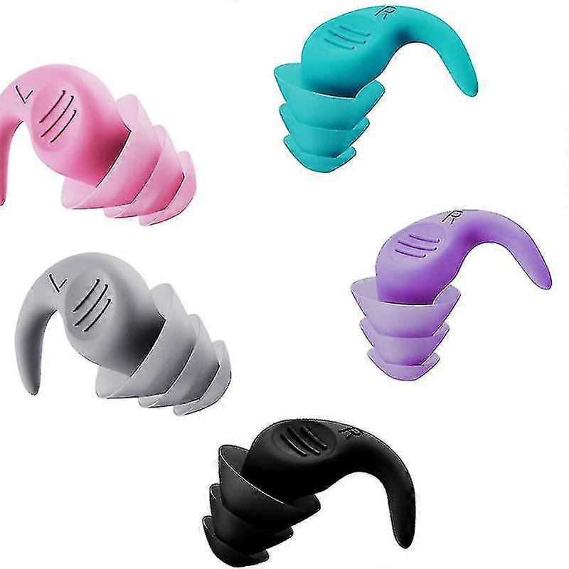 Ear Plugs Reusable Noise Cancelling Earplugs,5 Pairs Ear Plugs Sound Blocking Sleeping