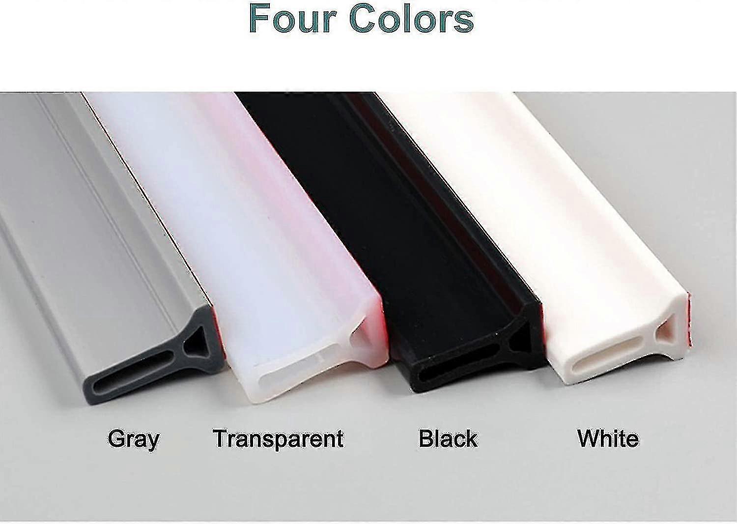 Folding Water Retention Strip For Shower, Self-adhesive Silicone