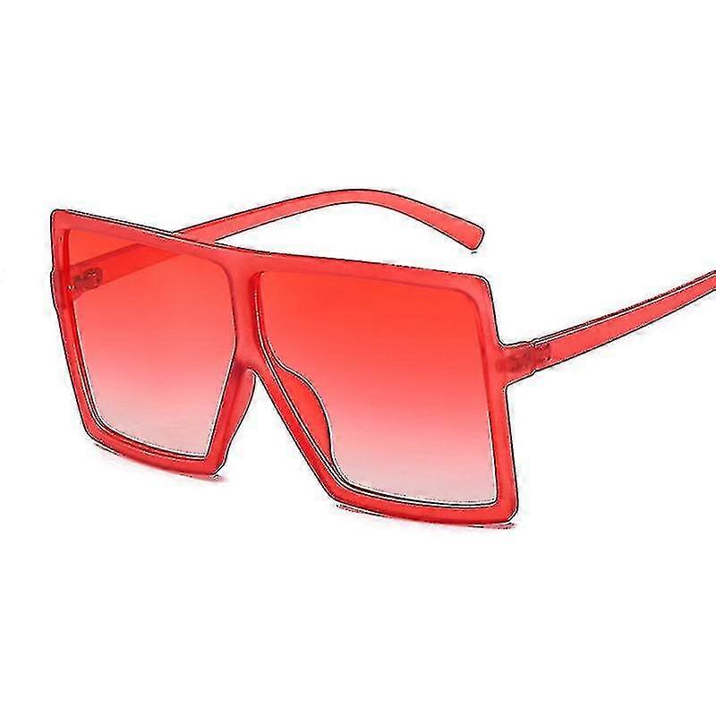 Oversized S Kvinder Solbriller Fash Square Briller