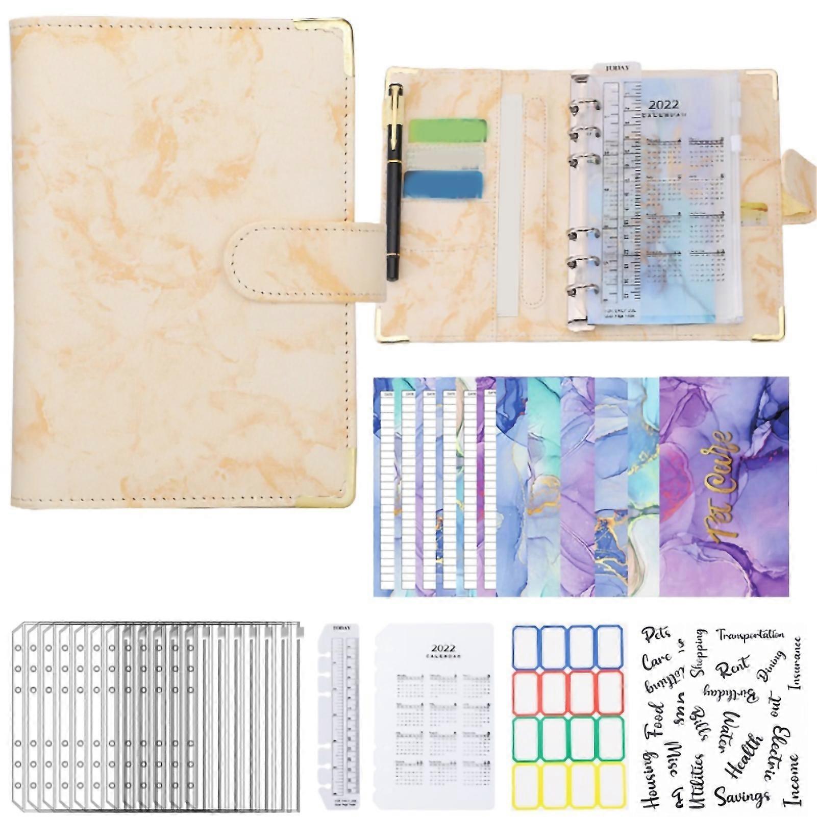 A6 Pu piele buget Organizator Planificator de buget Planificator financiar Buget Binder