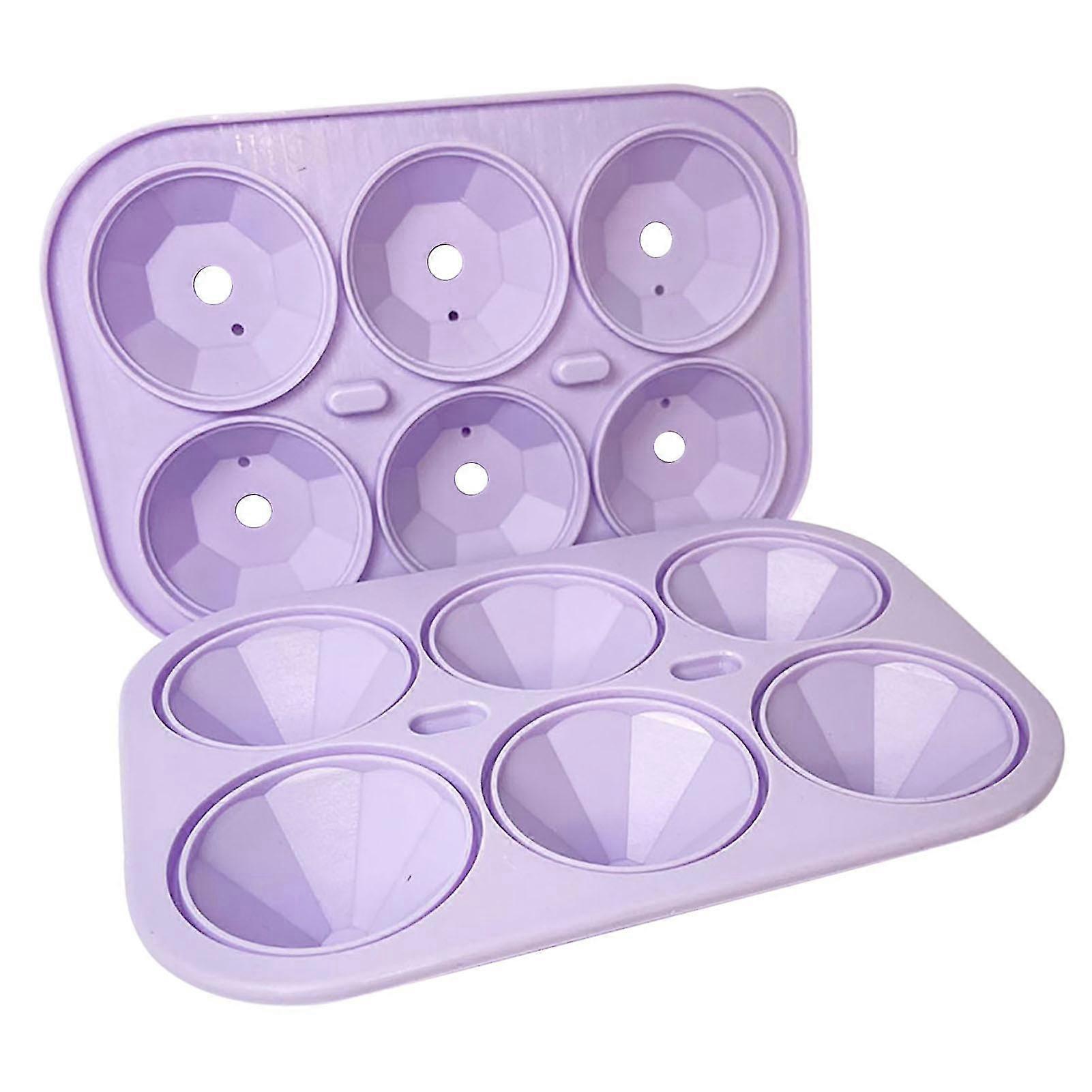 Silicone Ice Cube Stencils 6 Grids With Lids Bpa-free For Family Party 30ml