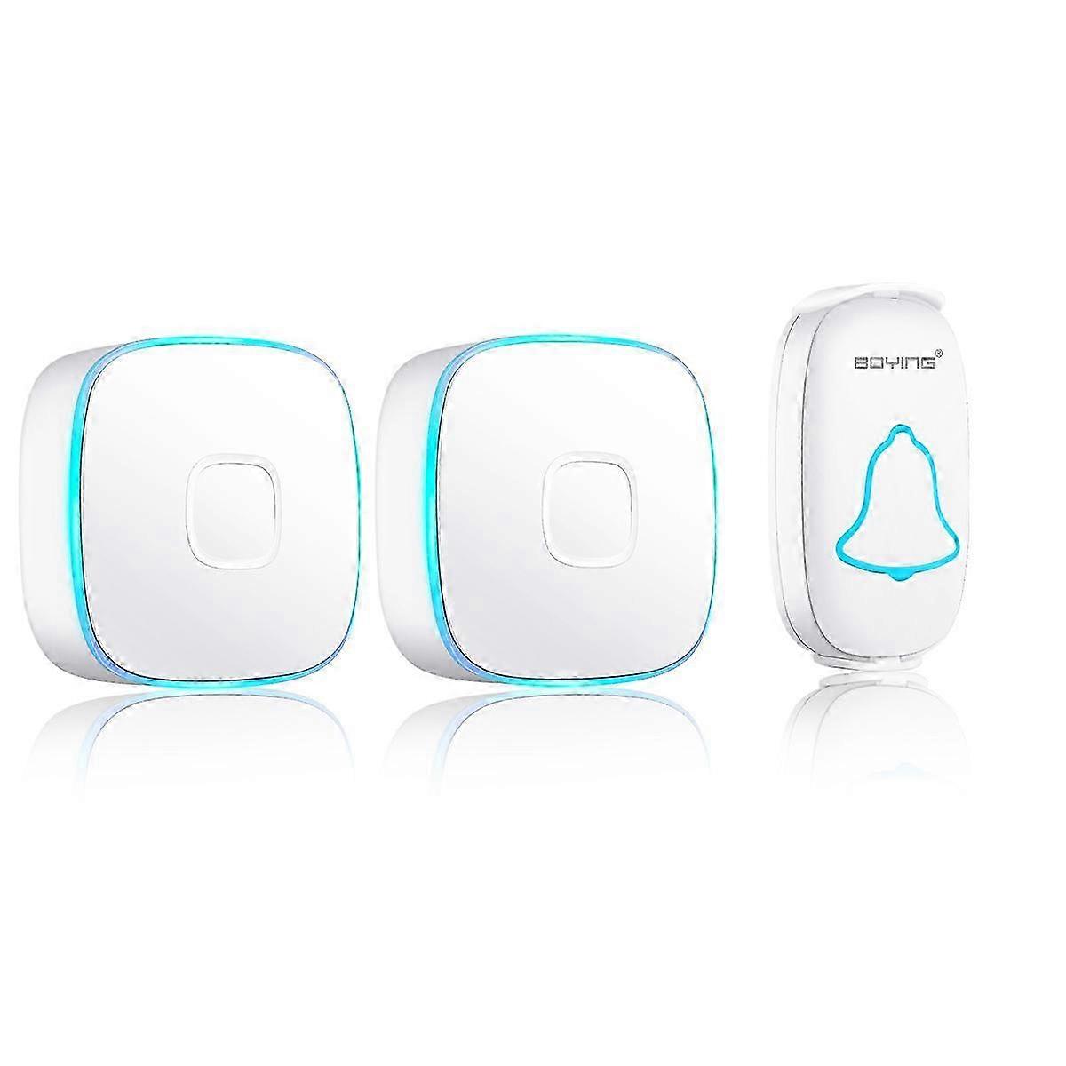 A808 Digital Home One-To-Two Music Wireless Waterproof Long-Distance Calling Communication Smart Doorbell