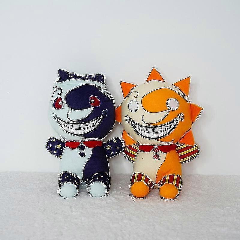 2pcsサンドロップFnafファイナルボスピエロフィギュアサンフィギュア漫画ぬいぐるみおもちゃ