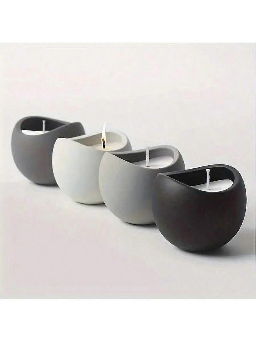 قالب صندوق تخزين منحني ، قالب قالب شمعة جص قالب صابون DIY مصنوع يدويا من الطين سيليكون العفن العلاج بالروائح الصابون صنع الديكور