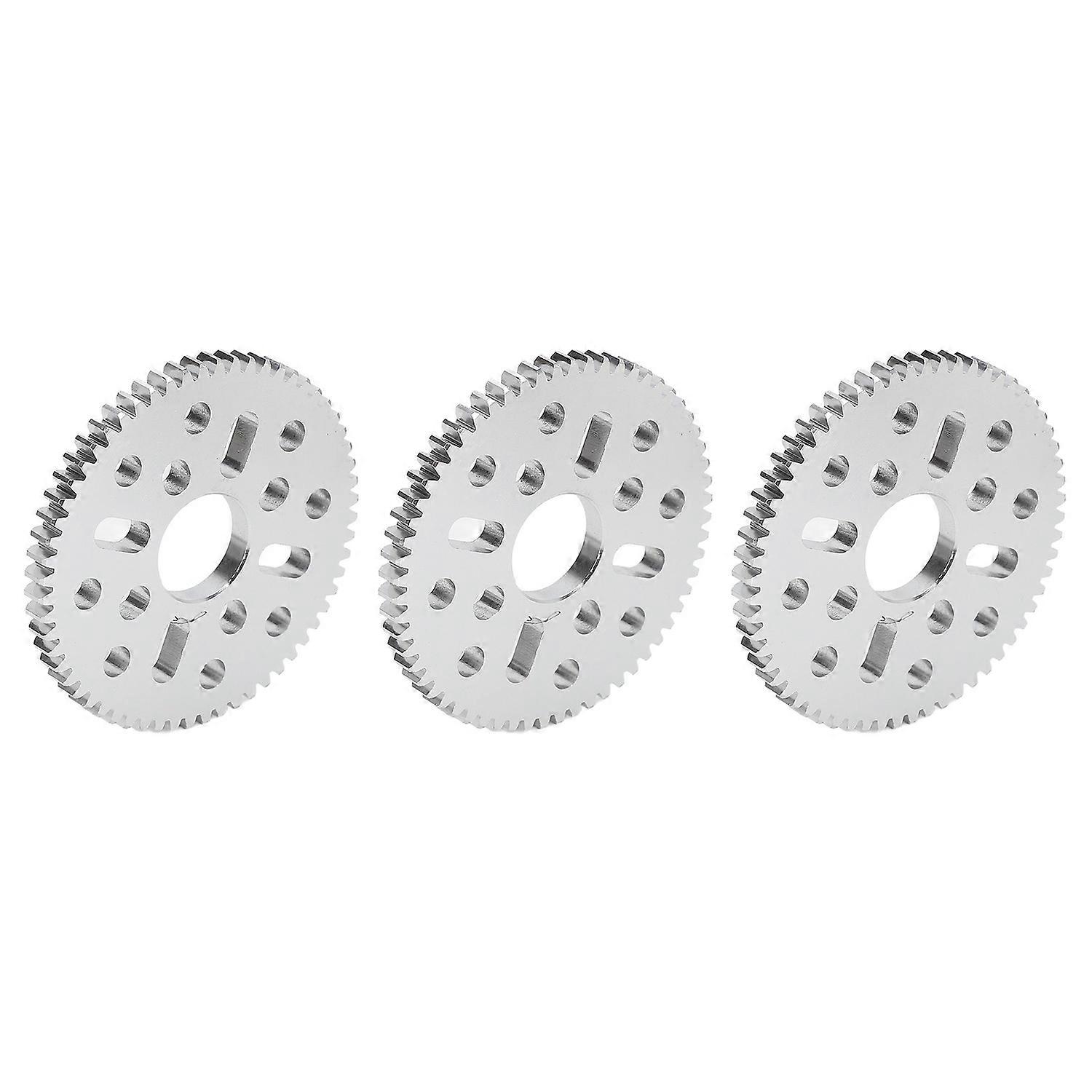 3Pcs Spur Gear Straight Tooth 4 Long Hole 12 Round Hole 0.8 Mod 14mm Center Hole 4mm Thickness4312‑0