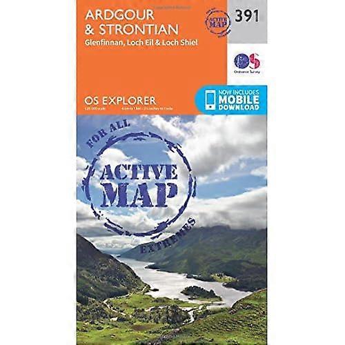 OS Explorer Map Active (391) Ardgour and Strontian (OS Explorer Active Map)
