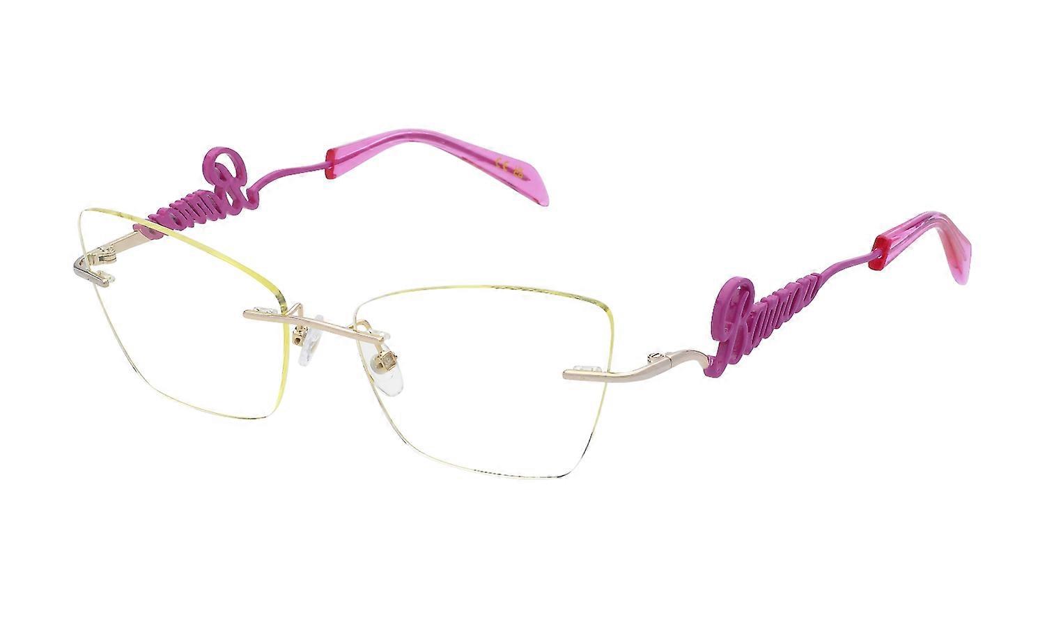 Eyewear Frames Barrow VBA011 0693 PALLADIO LUCIDO C/PARTI GIALLO 55/17/140 WOMAN