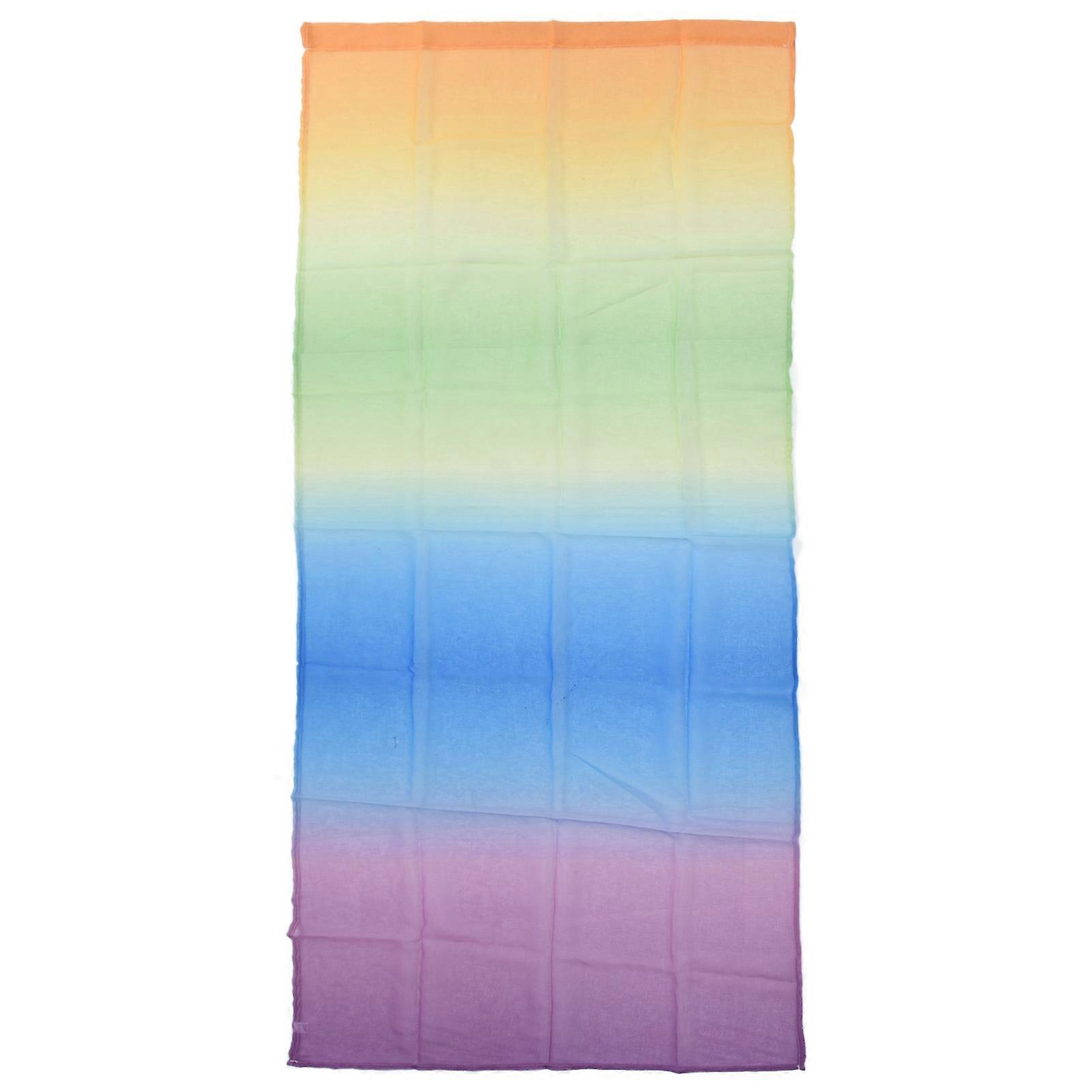 1x2.7m Gradient Window Gauze Voile Drapes Modern Tulle Sheer Curtains for Bedroom Playrooms